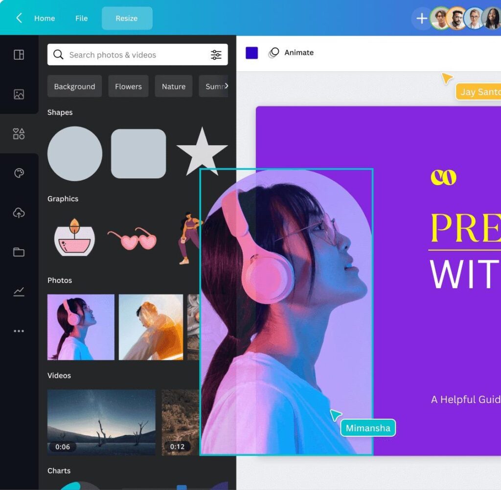 canva interface